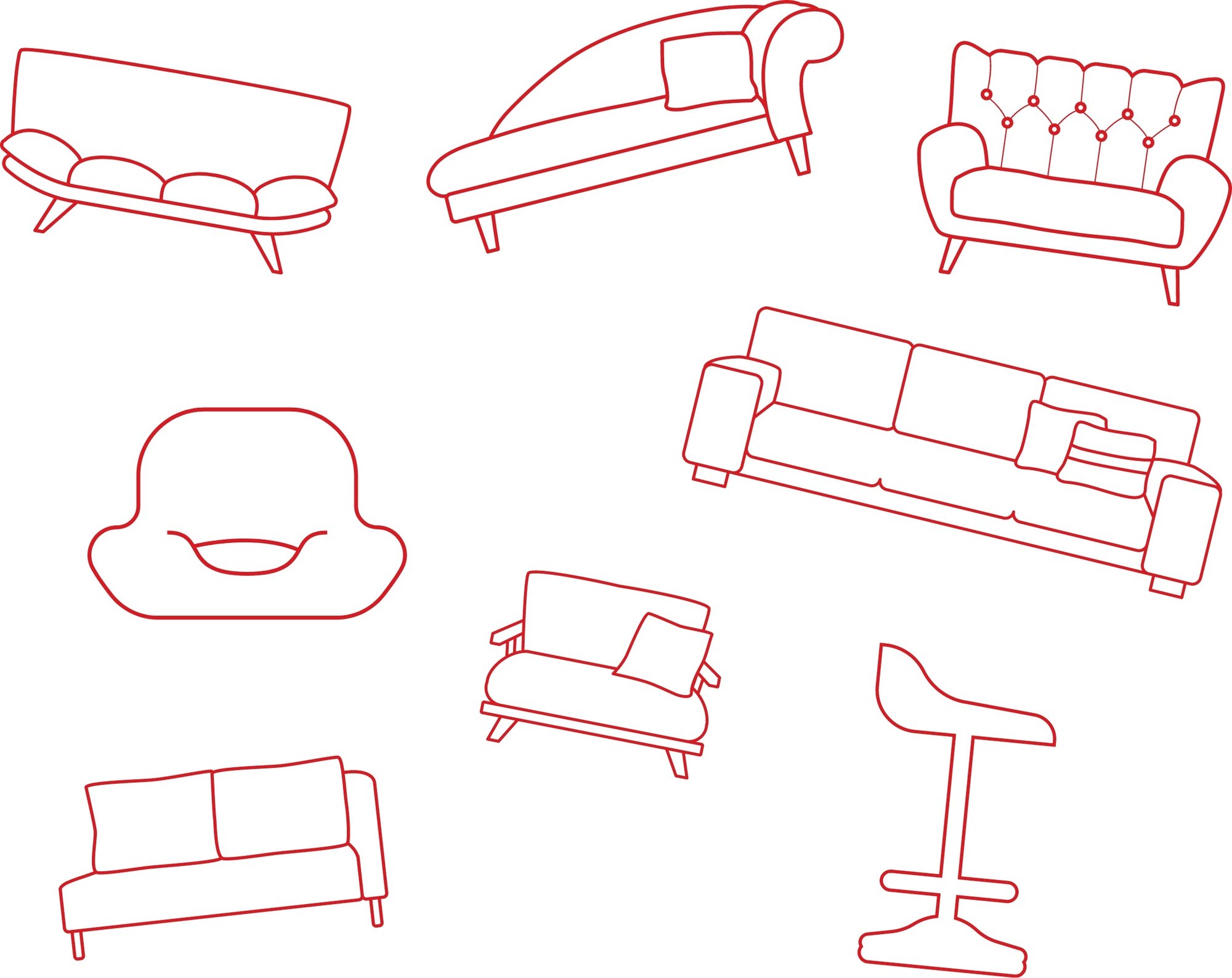 image of various soft furnishings Hills Waste dispose of